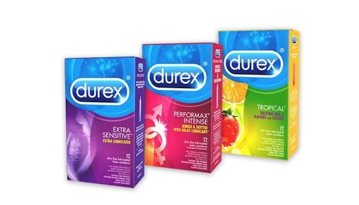 Durex - thương hiệu bao cao su với đa dạng chủng loại, mẫu mã khác nhau