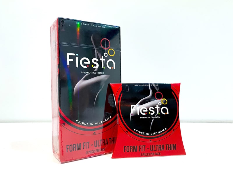 Fiesta là thương hiệu bao cao su nổi tiếng với 3 ưu điểm Quyến Rũ - Phong Cách - Thăng Hoa.