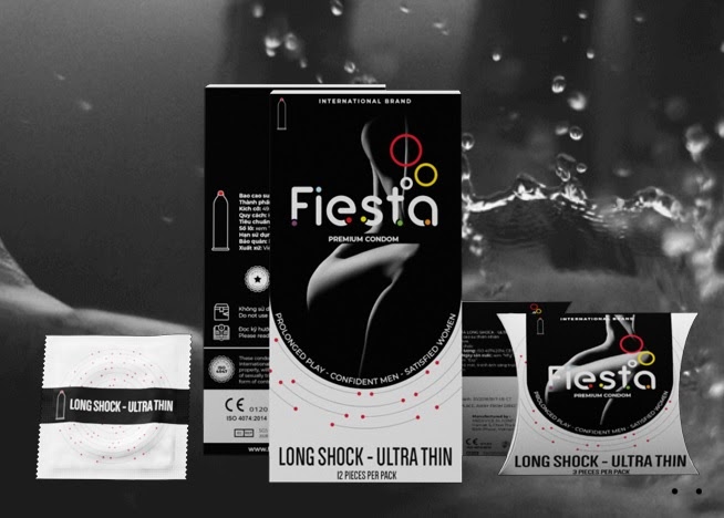Bao cao su Fiesta® Long Shock-Ultra Thin kéo dài thời gian quan hệ tối đa