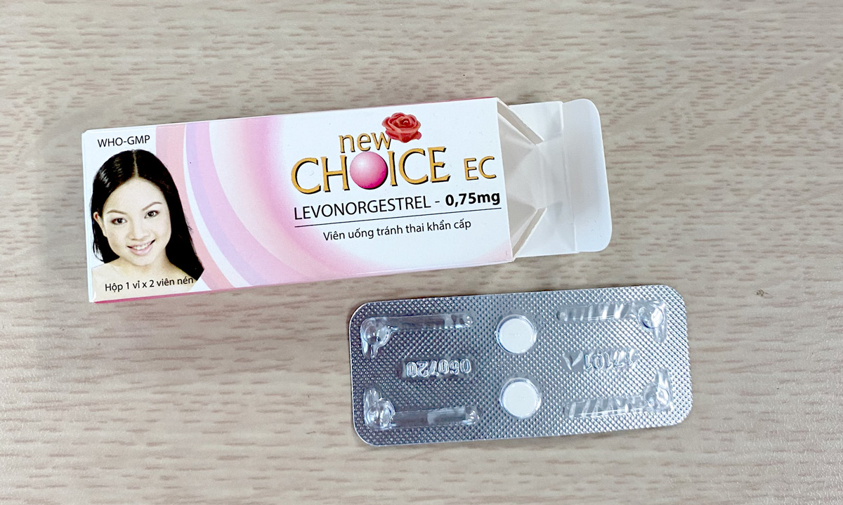 Thuốc tránh thai khẩn cấp New Choice giúp tránh thai hiệu quả khi bị tuột bao cao su.