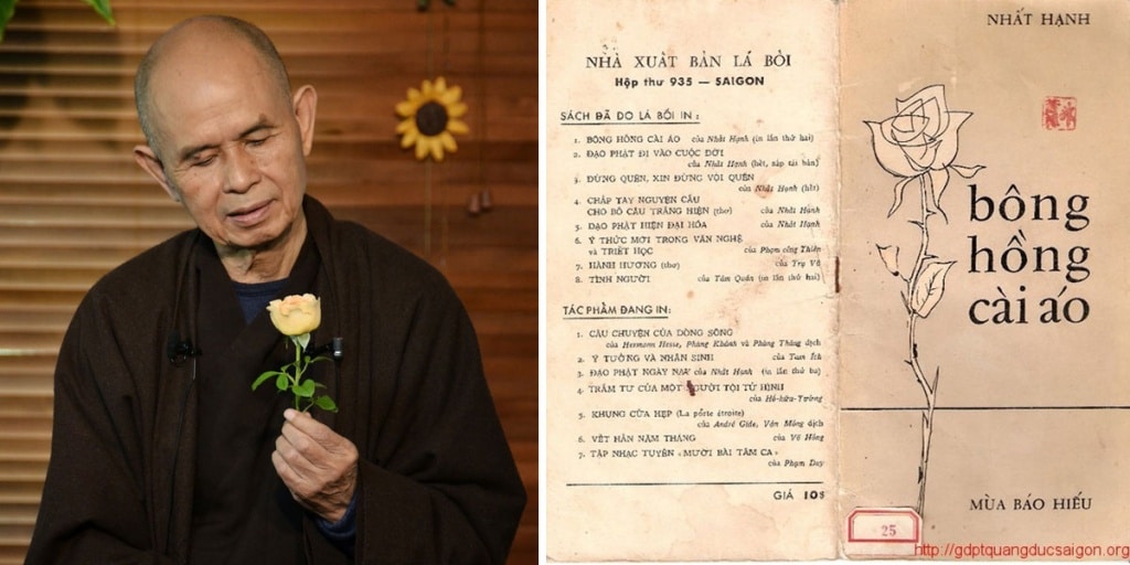 Thiền sư Thích Nhất Nhạnh và quyển tùy bút "Bông Hồng Cài Áo"